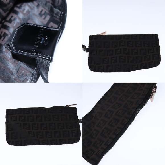 FENDI Zucchino Canvas Tote Bag Brown - Picture 12 of 13